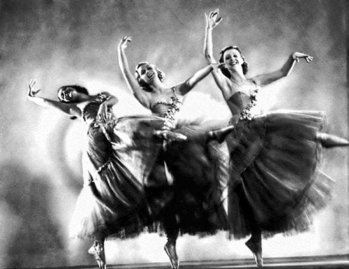 Pointe shoes and tutus at the Ziegfeld Follies
