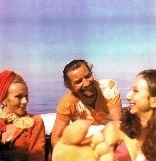 on holiday on a boat with my mother Zita and Maurice Bejart around 1969 on holiday on a boat with my mother Zita and Maurice Bejart around 1969