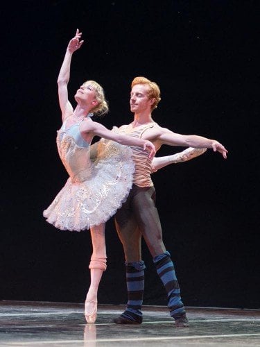 P7221134 Sarah Lamb and Steven McRae rehearse Sleeping Beauty