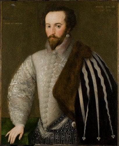 NPG 747 1215 SirWalterRaleg Sir Walter Ralegh by an unknown English artist, 1588