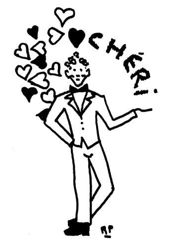 A Roland Petit's sketch for Chéri
