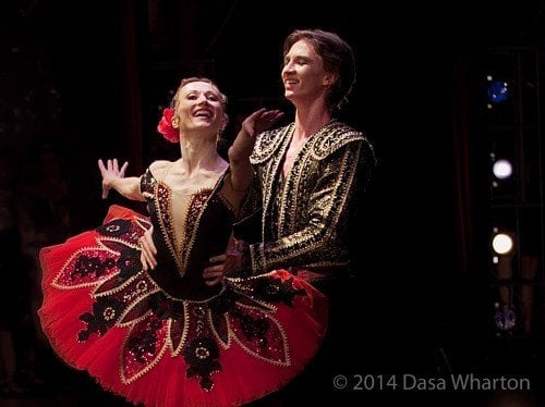 Daria Klimentov%C3%A1 with Vadim Muntagirov Don Quixote Prague 2014 photo Dasa Wharton Daria Klimentová with Vadim Muntagirov, Don Quixote, Prague 2014 - photo Dasa Wharton