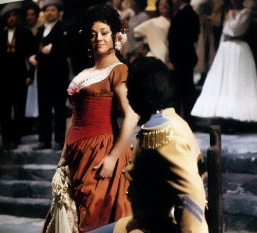 Fiorenza Cossotto in Carmen with Giuseppe di Stefano, La Scala 1972