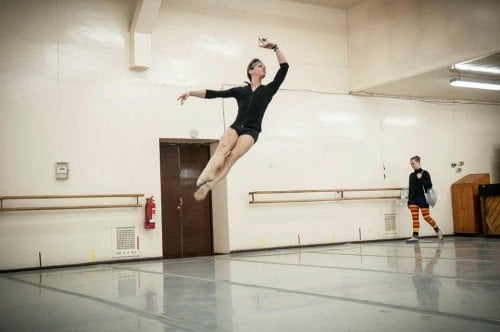 Luis Ortigoza rehearsing for Sleeping Beauty