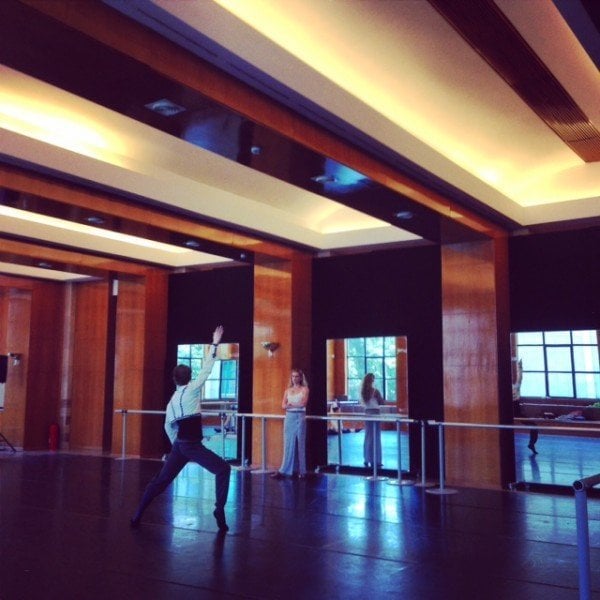 My sister Maria Sascha rehearsing me for Paquita My sister Maria Sascha rehearsing me for Paquita