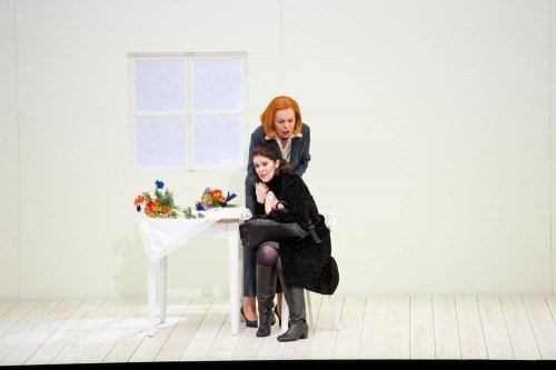 Jennifer Larmore in Jenufa with Hannah Shwartz, Deutsche Oper, Berlin, 2012 - photo by Monika Rittershaus