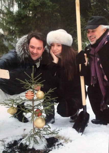 Planting trees with Costantine Orbelian and Ildar Abdrazakov 1