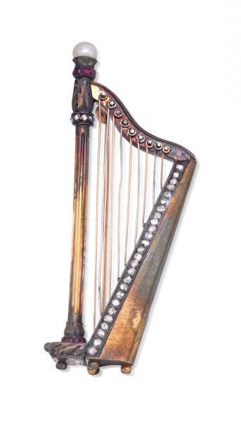 Sothebys Australia Dame Nellie Melba harp brooch