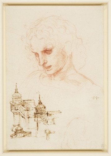 The head of St James in the Last Supper and architectural sketches Royal Collection Trust %C2%A9 Her Majesty Queen Elizabeth II 2015 The head of St James in the Last Supper, and architectural sketches - Royal Collection Trust © Her Majesty Queen Elizabeth II 2015