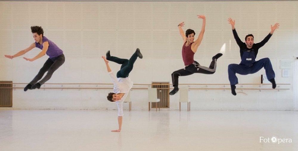 Alex Kaden, Francesco Costa, Cristiano Zaccaria and Alessio Di Stefano during rehearsals - photo by Mirko Di Stefano