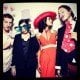 Mathilde with friends at a wedding in August 2012