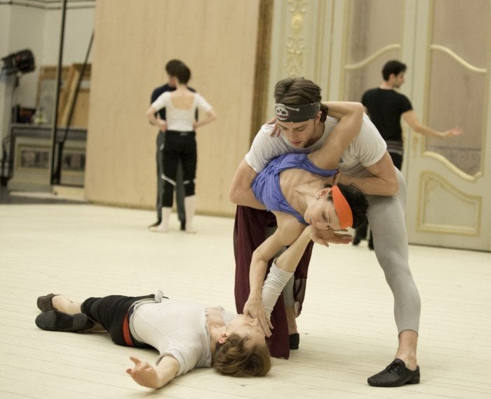 Natalia Osipova Matthew Ball and Edward Watson – photo by Andrej Uspenski ROH 2