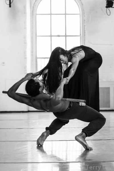 Abdiel Cedric Jacobsen in rehearsal with principal dancer PeiJu Chien Pott for Erand Into The Maze Abdiel Cedric Jacobsen in rehearsal with principal dancer, PeiJu Chien Pott, for Erand Into The Maze