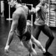 István with Fabien Voranger at Théâtre de la Ville Paris, rehearsing Steptext