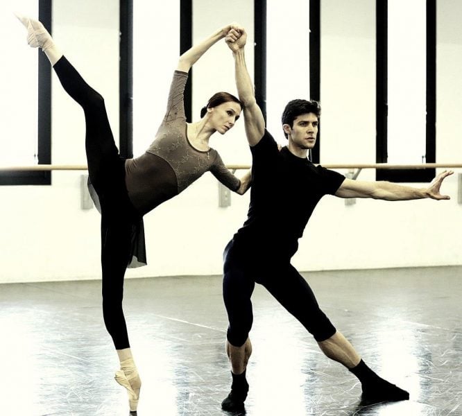 Progetto Handel   Svetlana Zakharova and Roberto Bolle in rehearsal   photo by Brescia and Amisano, Teatro alla Scala 2