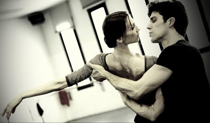 Progetto Handel   Svetlana Zakharova and Roberto Bolle in rehearsal   photo by Brescia and Amisano, Teatro alla Scala 4