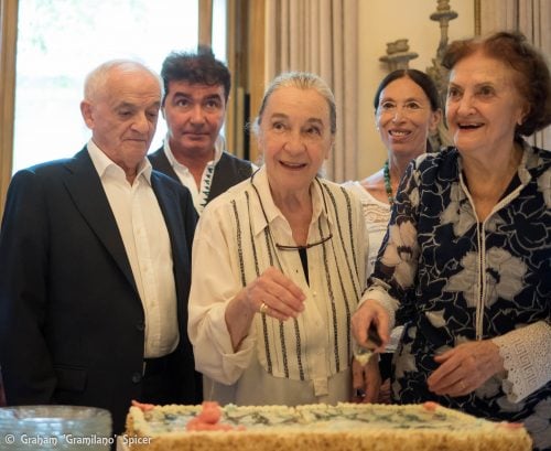from left, Ferruccio Soleri, Carlo Orlandi, Luisa Spinatelli, Luciana Savignano and Anna Crespi