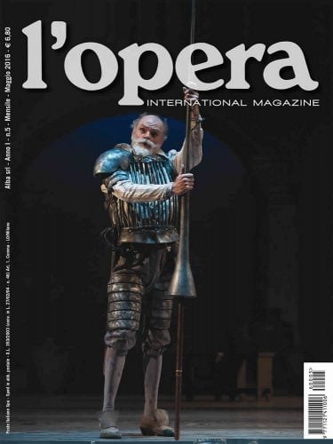On the cover of Italy's L'opera magazine, 2016