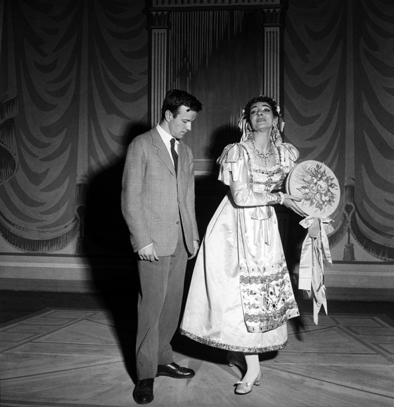 Maria Callas at La Scala, Il turco in Italia with Franco Zeffirelli 1955