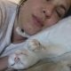 Maria José Siri with her cat Lolit Maria José Siri with her cat Lolit