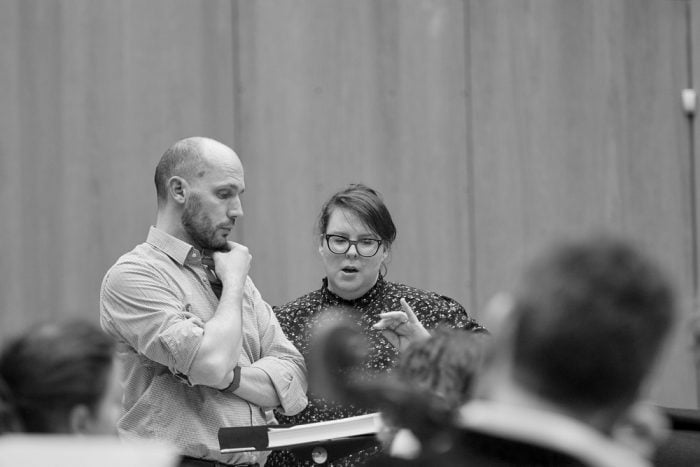 Rehearsing Les Troyens Stéphane Degout and Marie Nicole Lemieux © Grégory Massat Rehearsing Les Troyens, Stéphane Degout and Marie Nicole Lemieux, © Grégory Massat