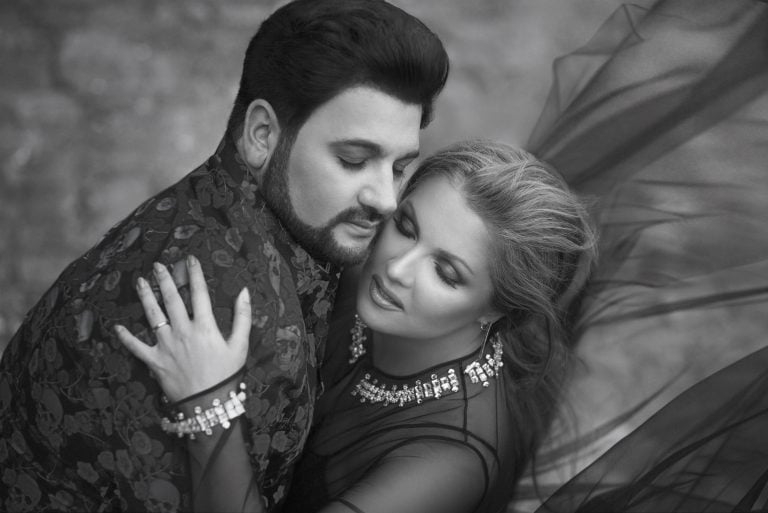 Anna Netrebko and Yusif Eyvazov in cover art for the Romanza album