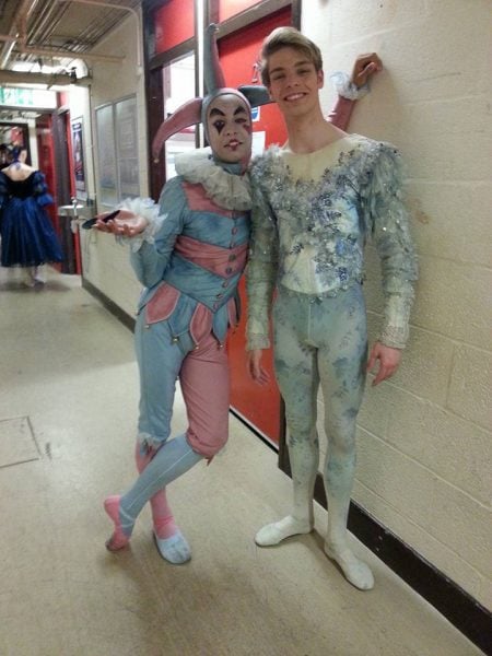 My first ballet Cinderlla with James Hobley as Winter and his friend Conner as the jester on tour in Woking My First Ballet Cinderlla With James Hobley As Winter And His Friend Conner As The Jester On Tour In Woking