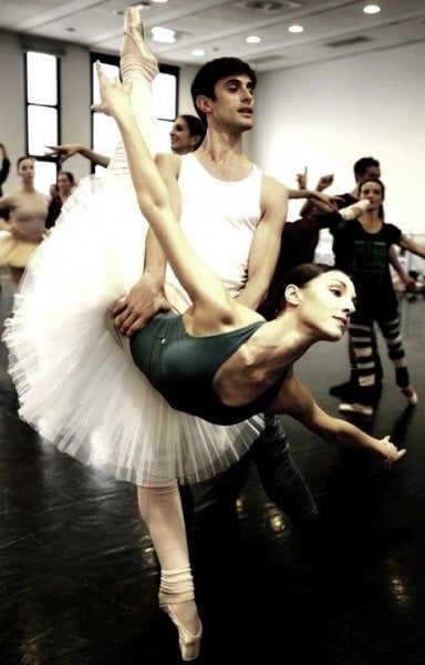 Martina Ardiono and Nicola Del Freo rehearsing George Balanchines The Nutcracker photo Brescia e Amisano Teatro alla Scala Martina Ardiono and Nicola Del Freo rehearsing George Balanchine's The Nutcracker, photo Brescia e Amisano, Teatro alla Scala