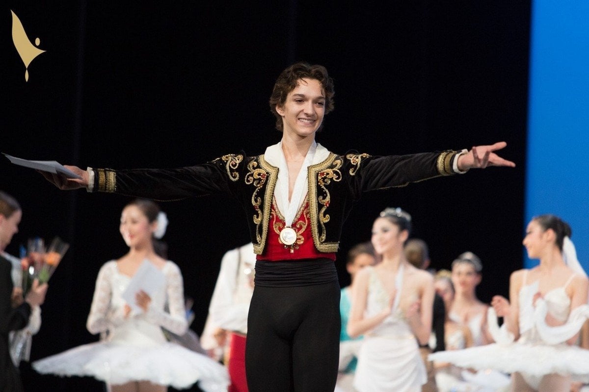 Shale Wagman winning the gold medal at the Prix de Lausanne 2018 photo by Gregory Batardon Shale Wagman winning the gold medal at the Prix de Lausanne 2018, photo by Gregory Batardon