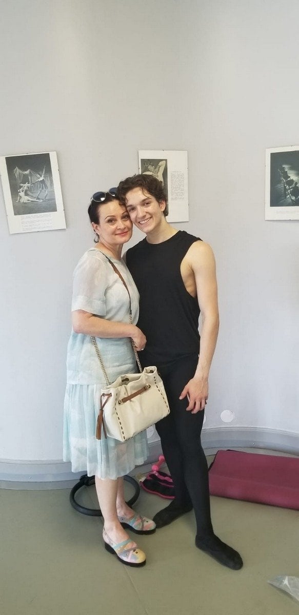Shale Wagman with his ballet teacher from Canada Tatiana Stepanova Shale Wagman with his ballet teacher from Canada, Tatiana Stepanova