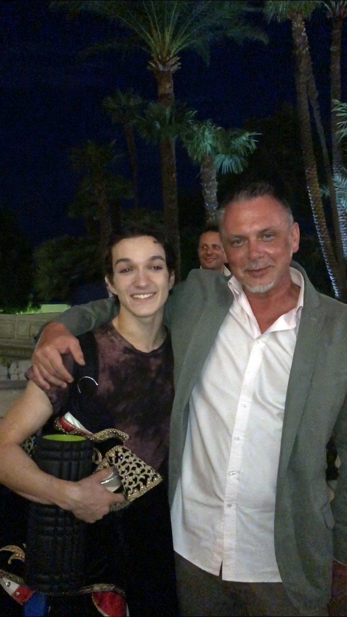 Shale Wagman with his first teacher for 6 years Vlad Novitski after his graduation performance at the Princess Grace Academy Shale Wagman with his first teacher, for 6 years, Vlad Novitski after his graduation performance at the Princess Grace Academy