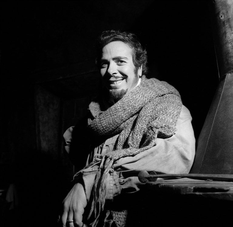 Rolando Panerai in 1975 in La bohème, photo by Erio Piccagliani