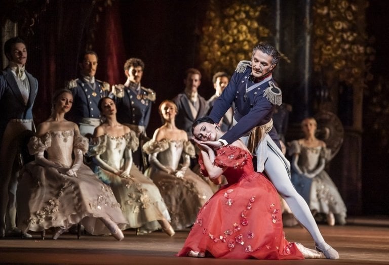Onegin with Natalia Osipova as Tatiana and Gary Avis as Prince Gremin © ROH, 2020. Photographed by Tristram Kenton
