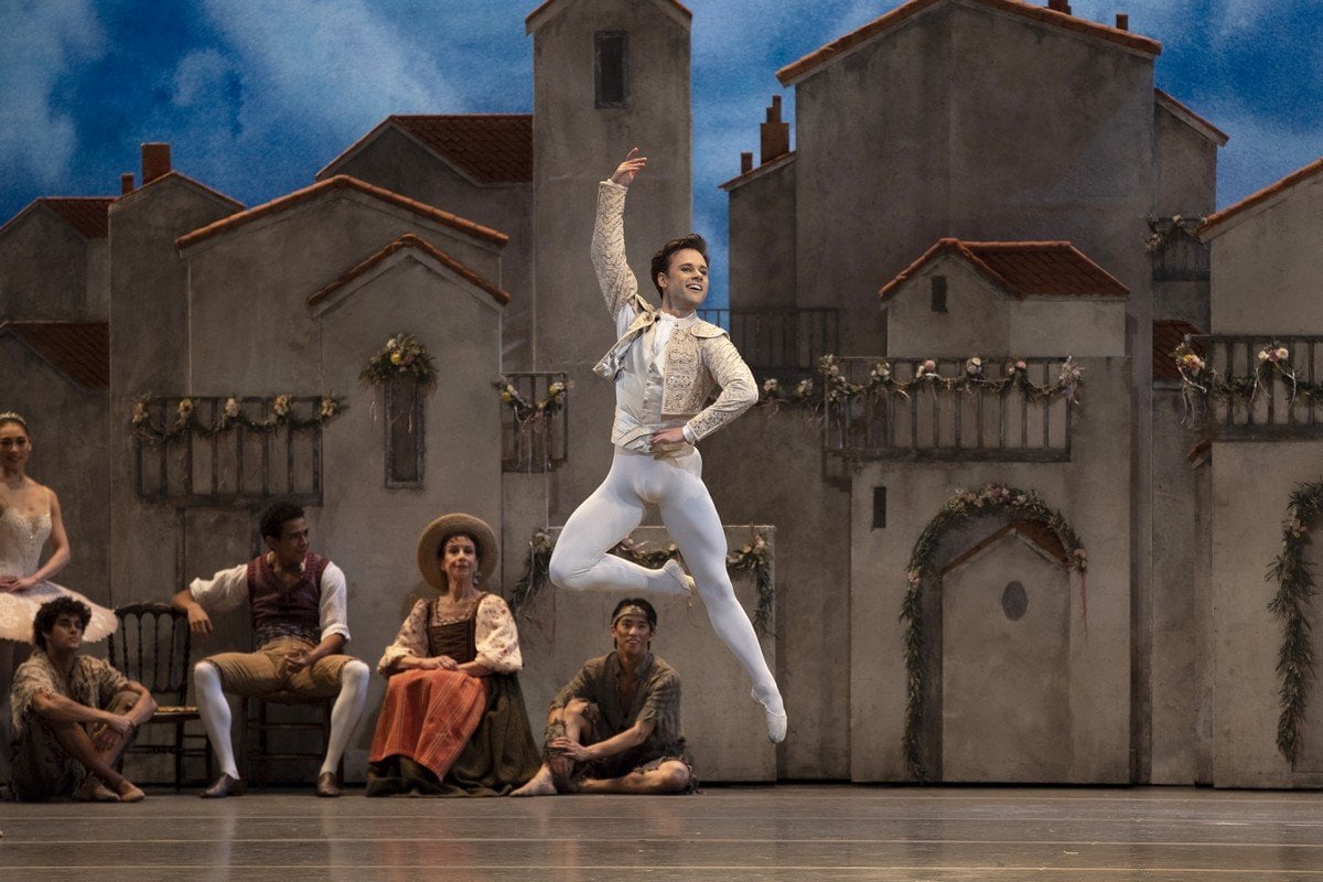 Alexander Campbell as Basilio in Don Quixote The Royal Ballet © 2019 ROH. Photograph by Andrej Uspenski Alexander Campbell as Basilio in Don Quixote, The Royal Ballet © 2019 ROH. Photograph by Andrej Uspenski