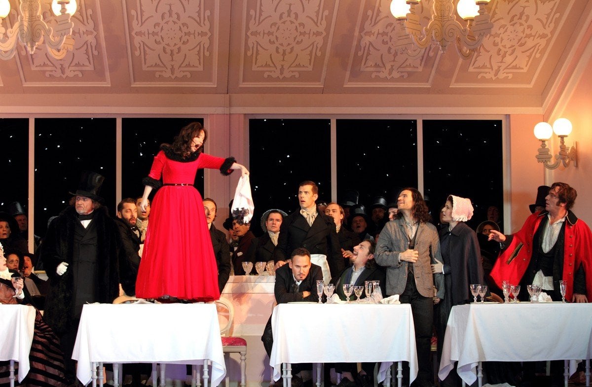 Simona Mihai as Musetta in La boheme The Royal Opera. © ROH 2017. Photographed by Catherine Ashmore. Simona Mihai as Musetta in La boheme, The Royal Opera. © ROH, 2017. Photographed by Catherine Ashmore.