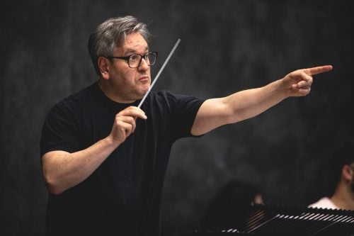 Antonio Pappano in rehearsal for Fidelio, The Royal Opera © 2020 ROH. Photographed by Lara Cappelli.