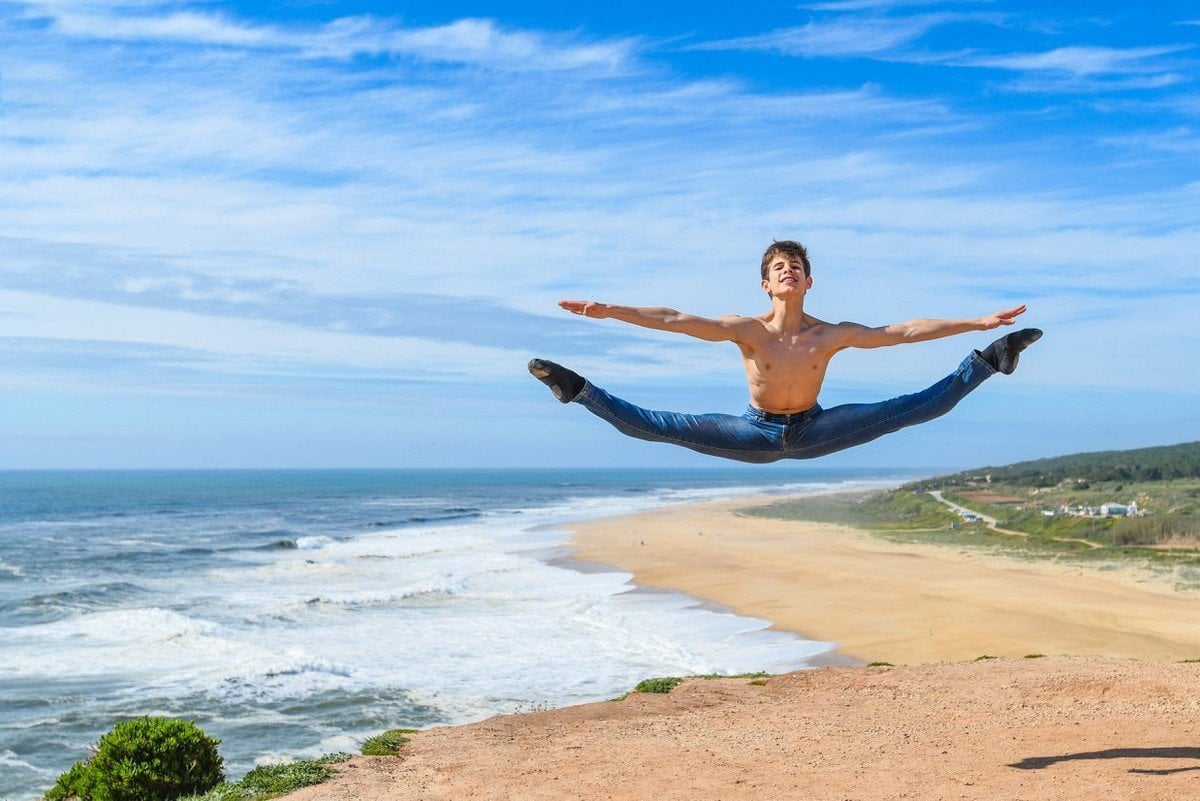 Antonio Casalinho jumping for joy António Casalinho jumping for joy
