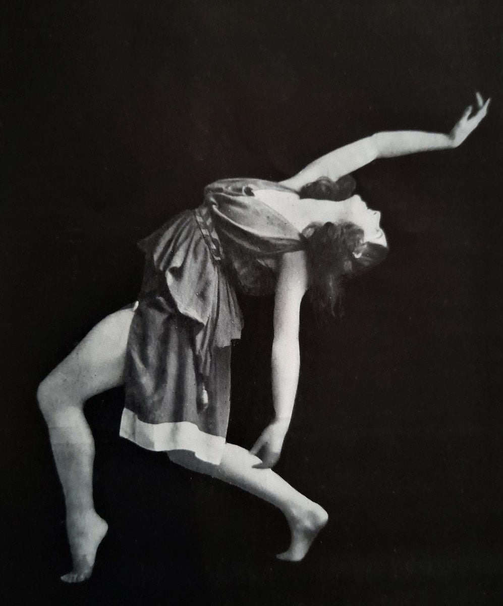 Ninette de Valois as a Nymph in a 1923 Ballets Russes revival of Fokines ballet Narcisse 1911. Photo by Vaughan and Freeman. © The Royal Ballet School Special Collections Ninette de Valois as a Nymph in a 1923 Ballets Russes revival of Fokine’s ballet Narcisse (1911). Photo by Vaughan and Freeman. © The Royal Ballet School Special Collections