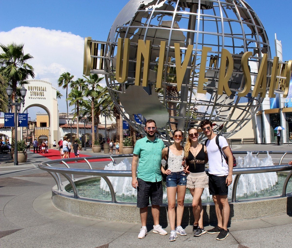 At Universal Studios Los Angeles with friends At Universal Studios, Los Angeles, with friends