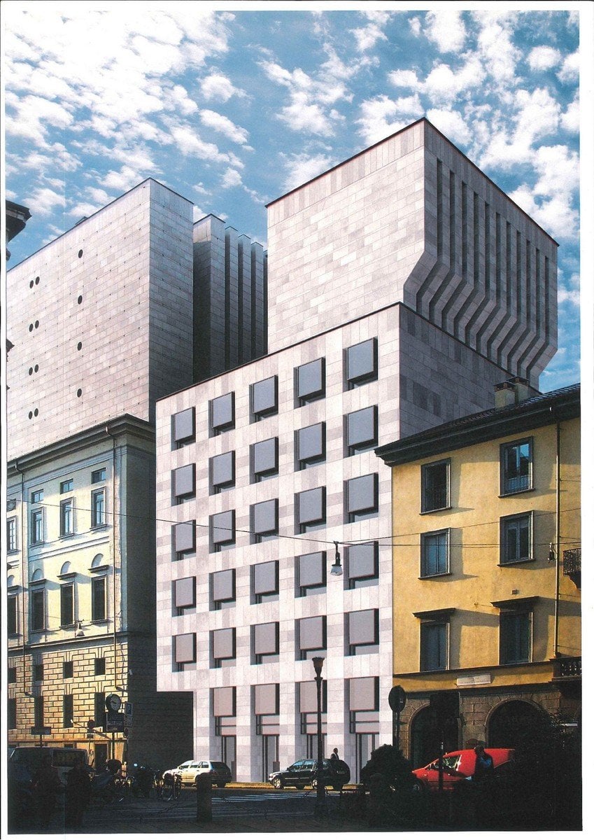 Rendering La Scala Botta extension via Verdi Rendering La Scala Botta extension via Verdi