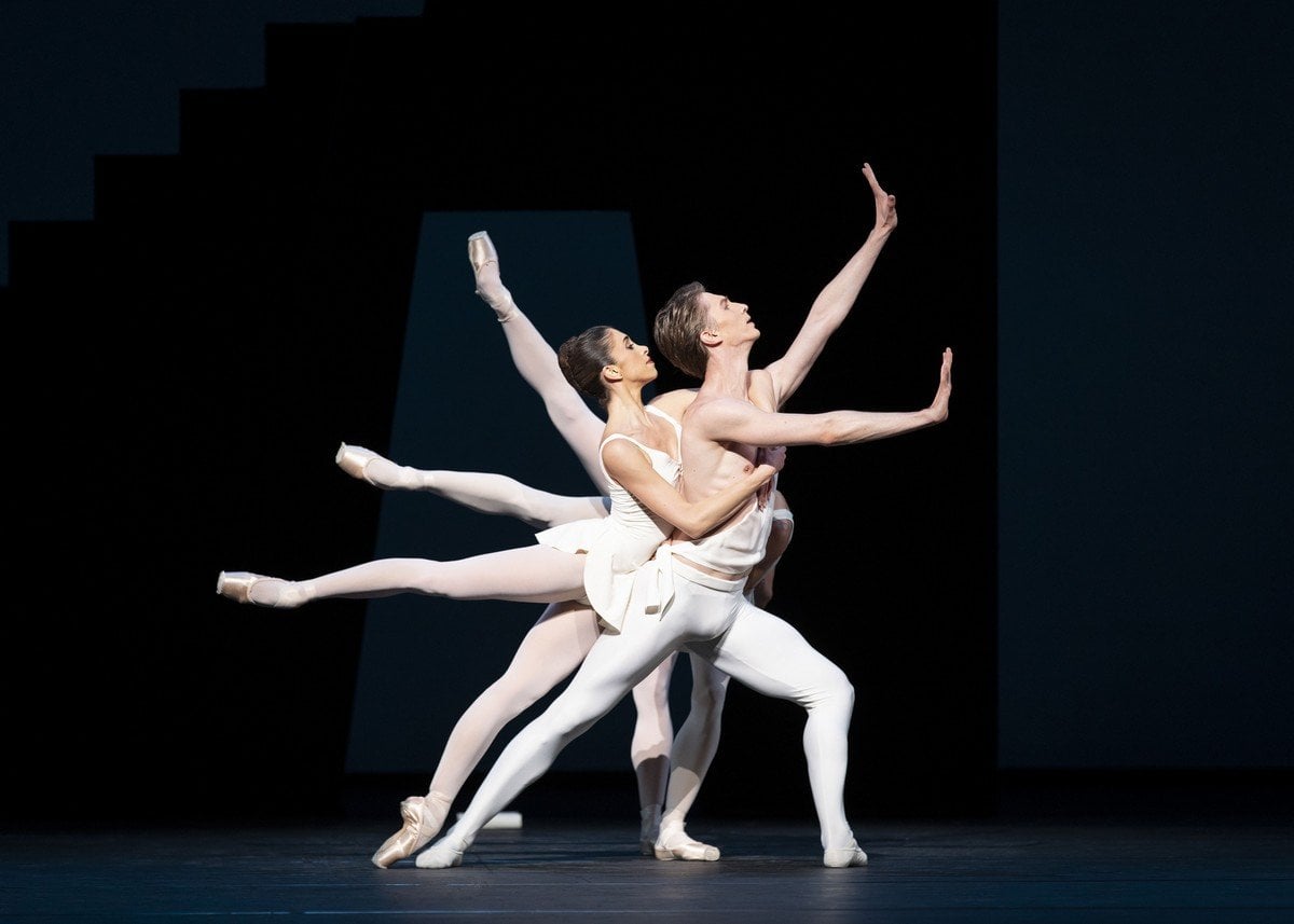 Vadim Muntagirov, Yasmine Naghdi, Anna Rose O'Sullivan and Mayara Magri in Apollo photo by Helen Maybanks ROH