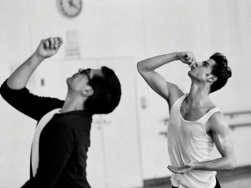 Davide Dato rehearses Uwe Scholz's Rite of Spring with Giovanni di Palma © Gabriele Schacherl (5)