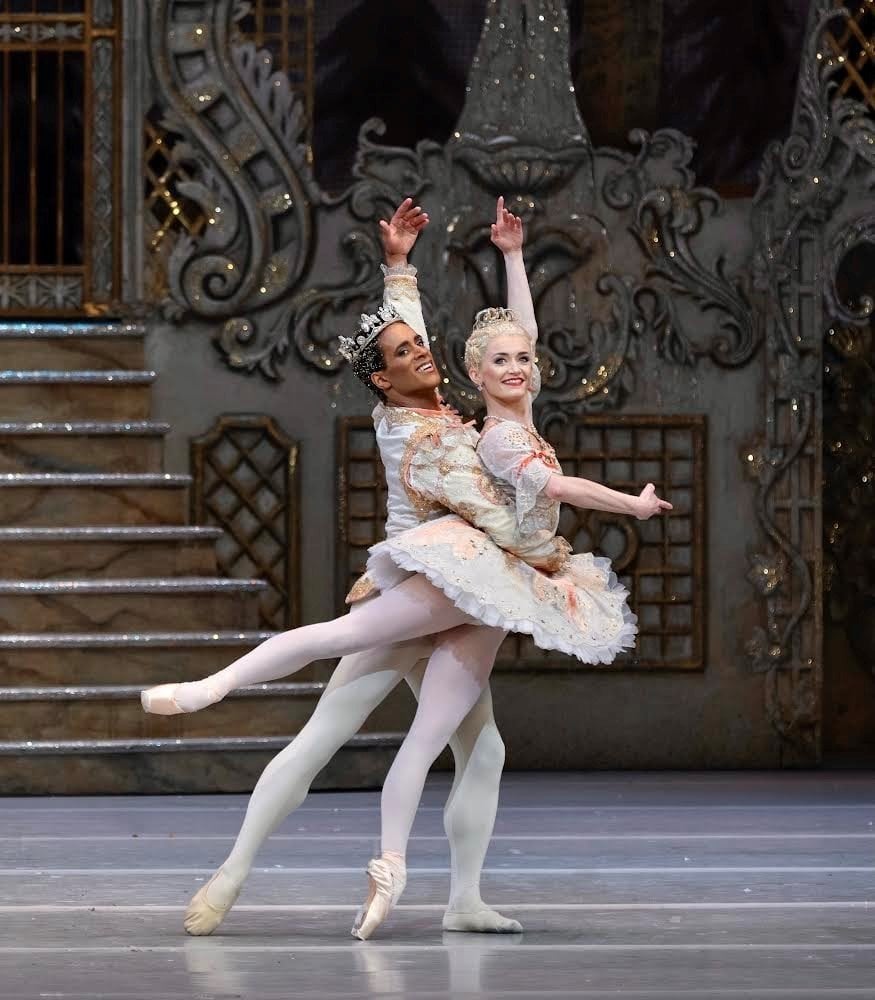 Anna Rose OSullivan and Marcelino Sambe in their debut as the Sugar Plum fairy and the Prince in The Sleeping Beauty photo by Andrej Uspenski Anna Rose O'Sullivan and Marcelino Sambé in their debut as the Sugar Plum fairy and the Prince in The Sleeping Beauty, photo by Andrej Uspenski