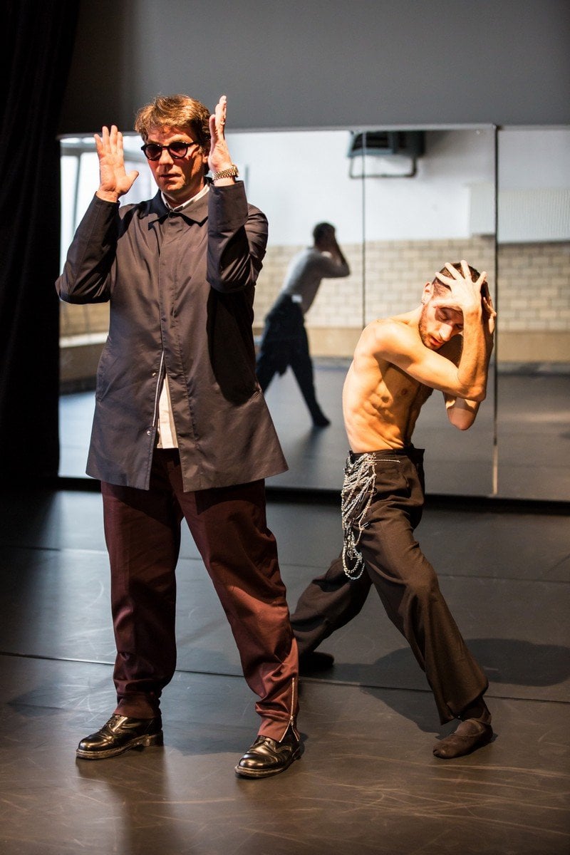 The Seven Sins rehearsal with Marco Goecke Luca Pannacci and Marco Goecke photo by Jeanette Bak 01 The Seven Sins rehearsal with Marco Goecke - Luca Pannacci and Marco Goecke, photo by Jeanette Bak-01
