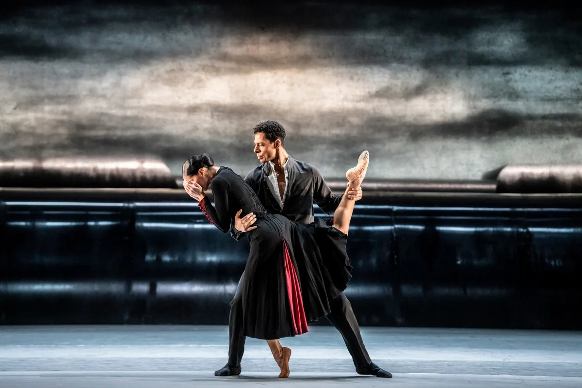 06 Forgotten Land Celine Gittens and Tyrone Singleton Choreography Jiri Kylian Photo credit Johan Persson Birmingham Royal Ballet jpg Forgotten Land
