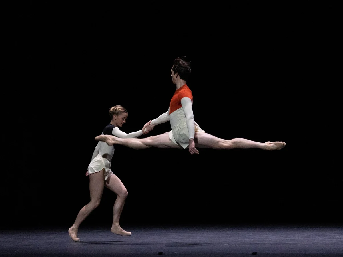 Anna Rose OSullivan and William Bracewell in Dispatch Duet The Royal Ballet ©2022 ROH. Photographed by Andrej Uspenski jpg Anna Rose O'Sullivan and William Bracewell in Dispatch Duet, The Royal Ballet ©2022 ROH. Photographed by Andrej Uspenski