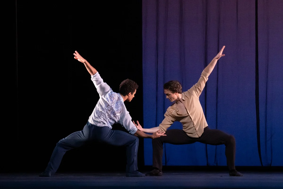 Marcelino Sambe and Matthew Ball in For Four ©2022 ROH. Photographed by Andrej Uspenski jpg Marcelino Sambé and Matthew Ball in For Four ©2022 ROH. Photographed by Andrej Uspenski