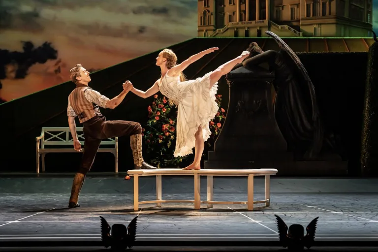 10_Matthew Bourne's Sleeping Beauty, photo by Johan Persson with New Adventures Dancers Andrew Monaghan and Ashley Shaw