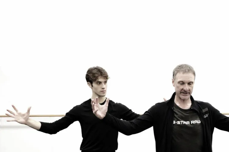 The Nutcracker rehearsals - Claudio Coviello with Manuel Legris, photo by Brescia e Amisano, Teatro alla Scala