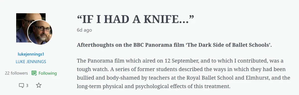 If I had a knife